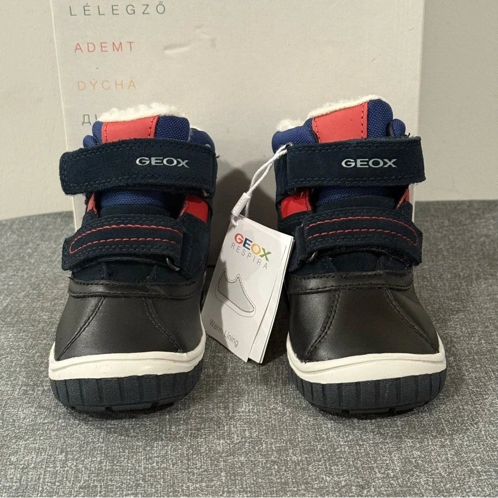 Geox Respira Toddler Boys Winter Boots Warm Lined size US6.5